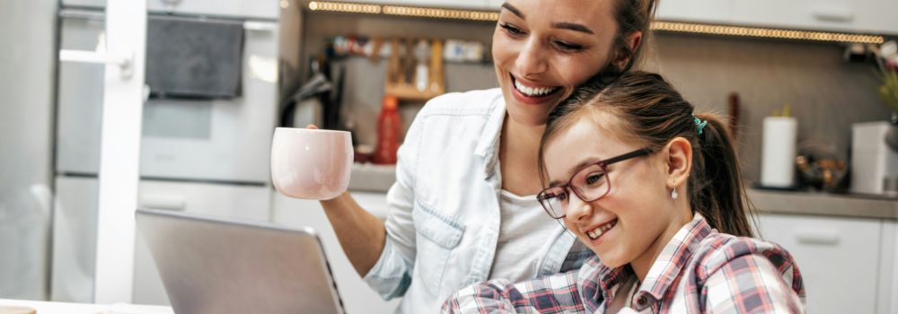 Mother and child working together at home, representing how improved focus can give families more time back