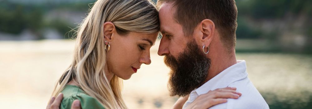 Couple sharing a close moment together, representing deeper connection and enhanced relationships
