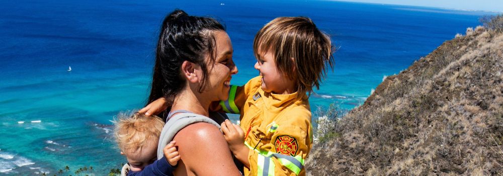 Mother enjoying an outdoor adventure with her children, representing NDIS participants enjoying everyday life more